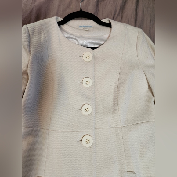 Jojo Maman Bebe Cream Maternity Coat ASO Kate Middleton Princess of Wales - Picture 3 of 4